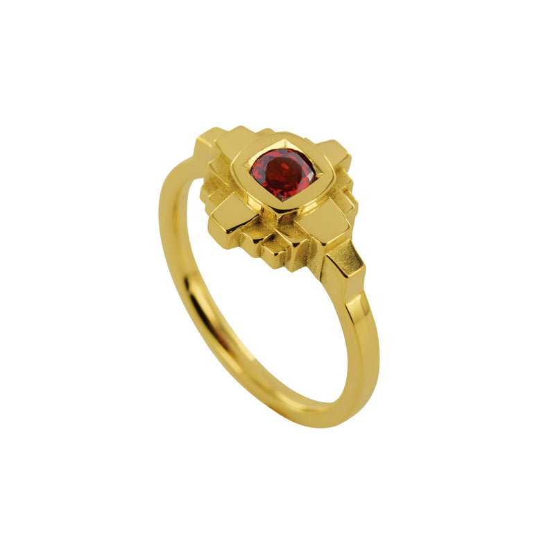 Bague Esther Saphir rouge 4 mm