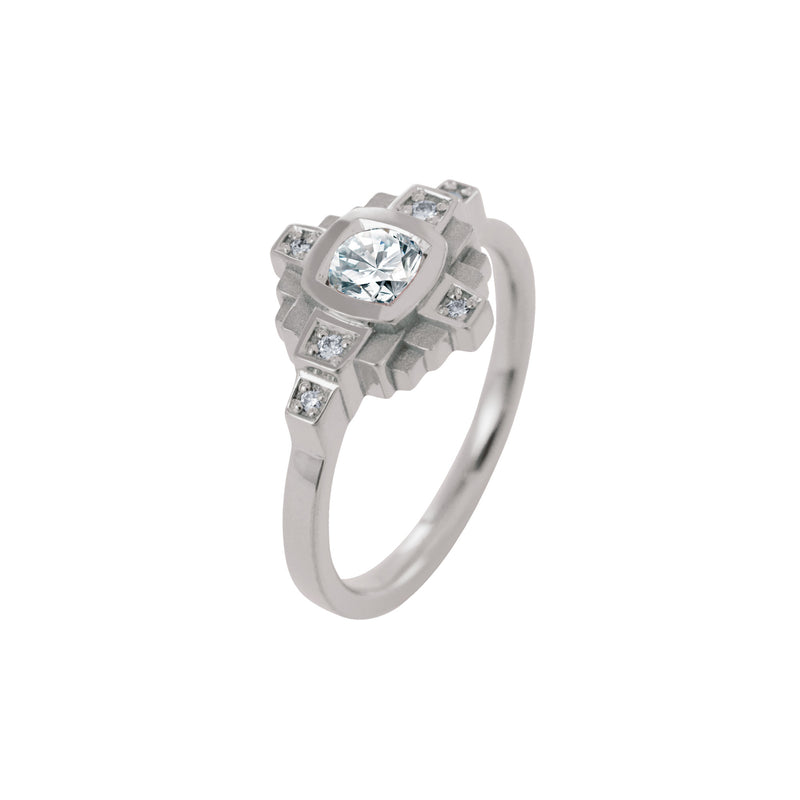 Bague Esther diamant 0,20 ct et diamants