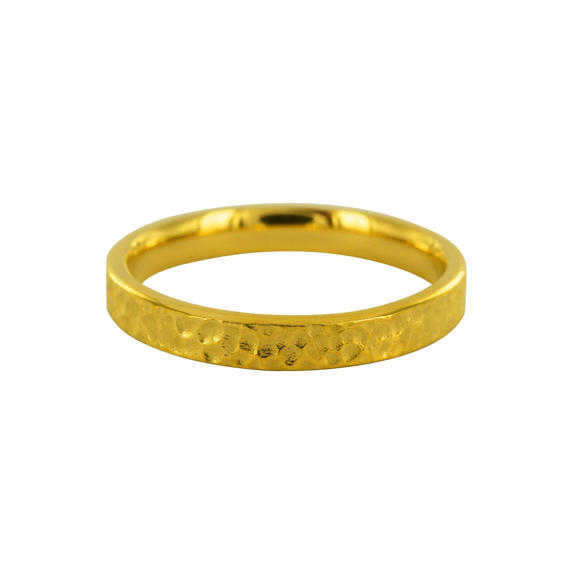 wedding ring Hammered 3 mm