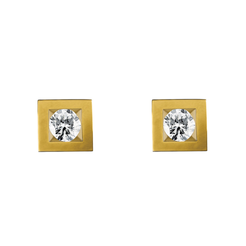 Boucles d'oreilles Alchimie Carré N°1
