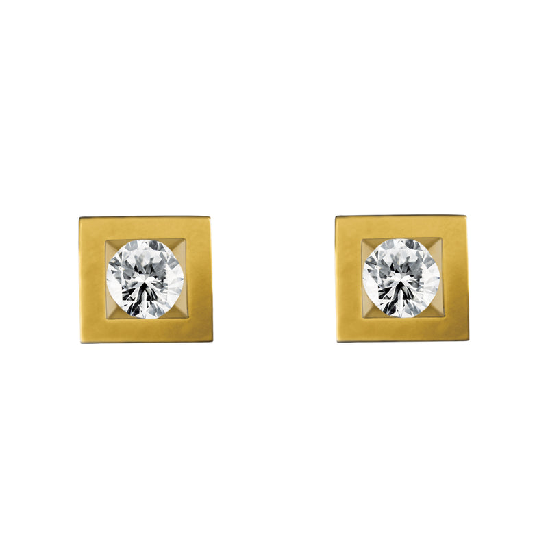 Boucles d'oreilles Alchimie Carré N°2