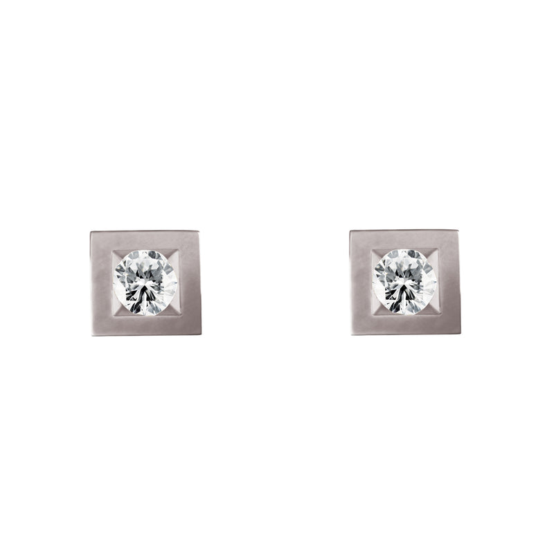 Boucles d'oreilles Alchimie Carré N°0