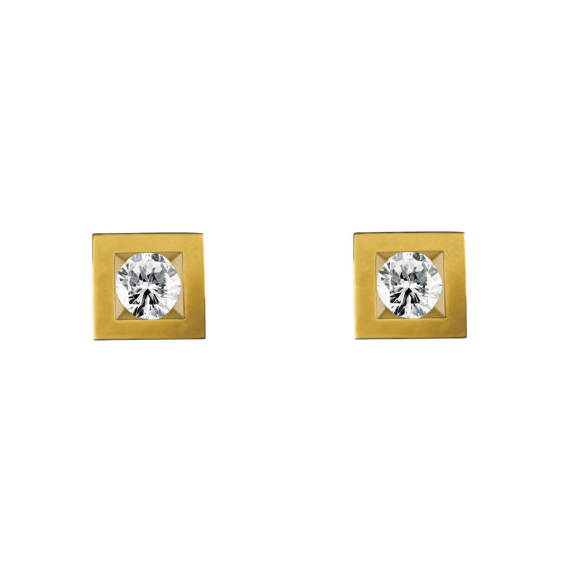Boucles d'oreilles Alchimie Carré N°0