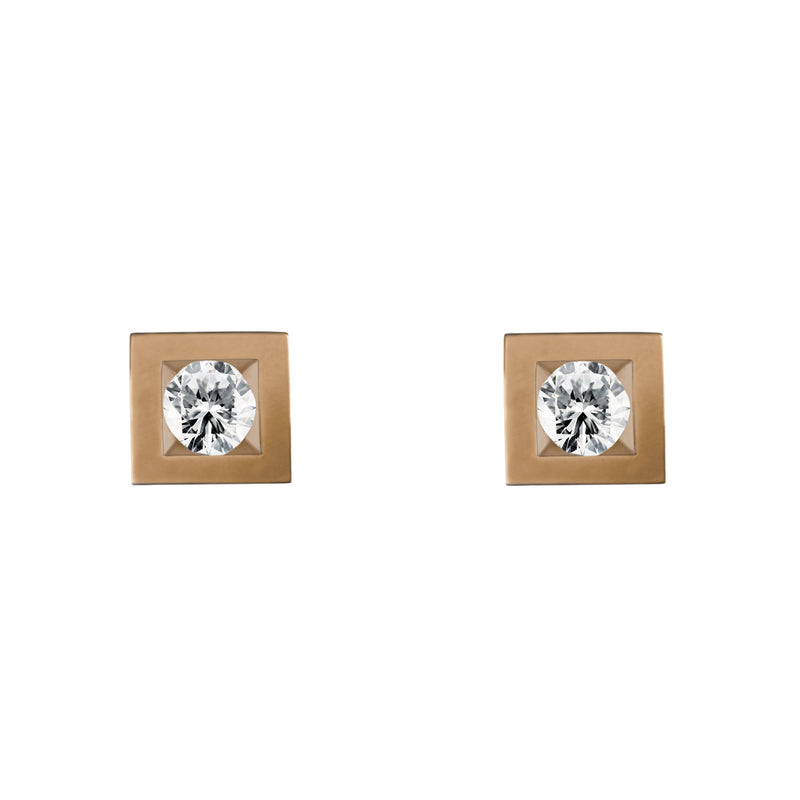 Boucles d'oreilles Alchimie Carré N°0
