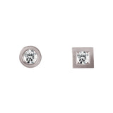 Boucles d'oreilles Alchimie Rond Carré N°0