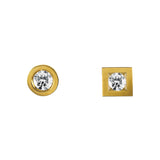 Boucles d'oreilles Alchimie Rond Carré N°0