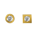 Boucles d'oreilles Alchimie Rond Carré N°2