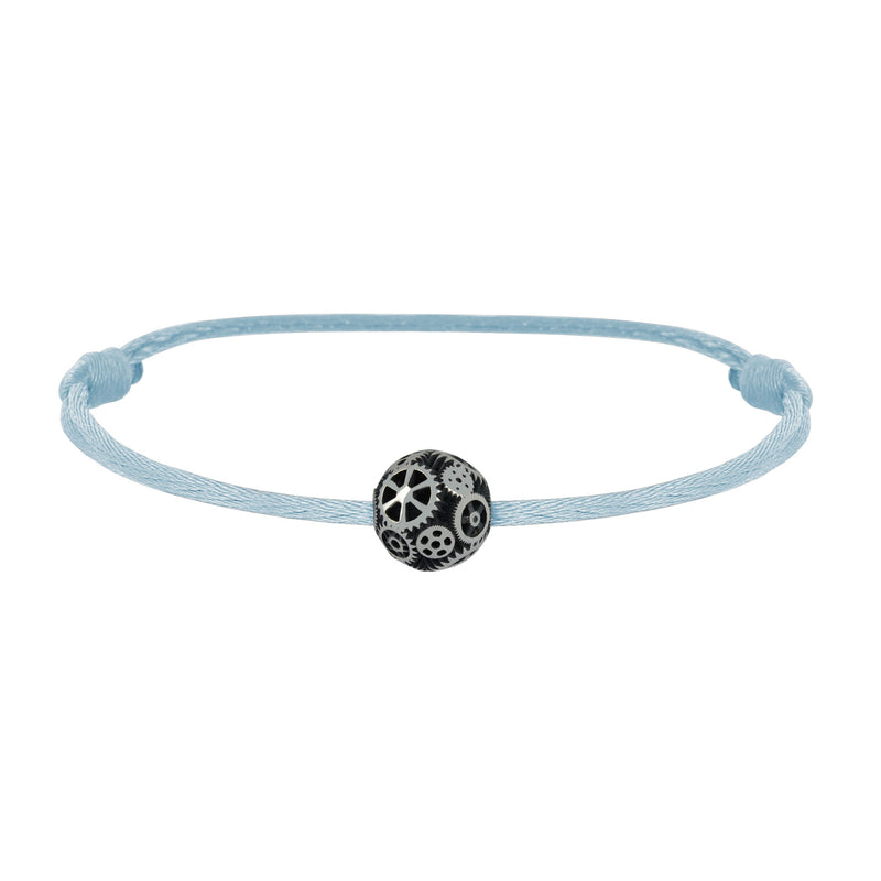 Silver Bead Bracelet Engrenages