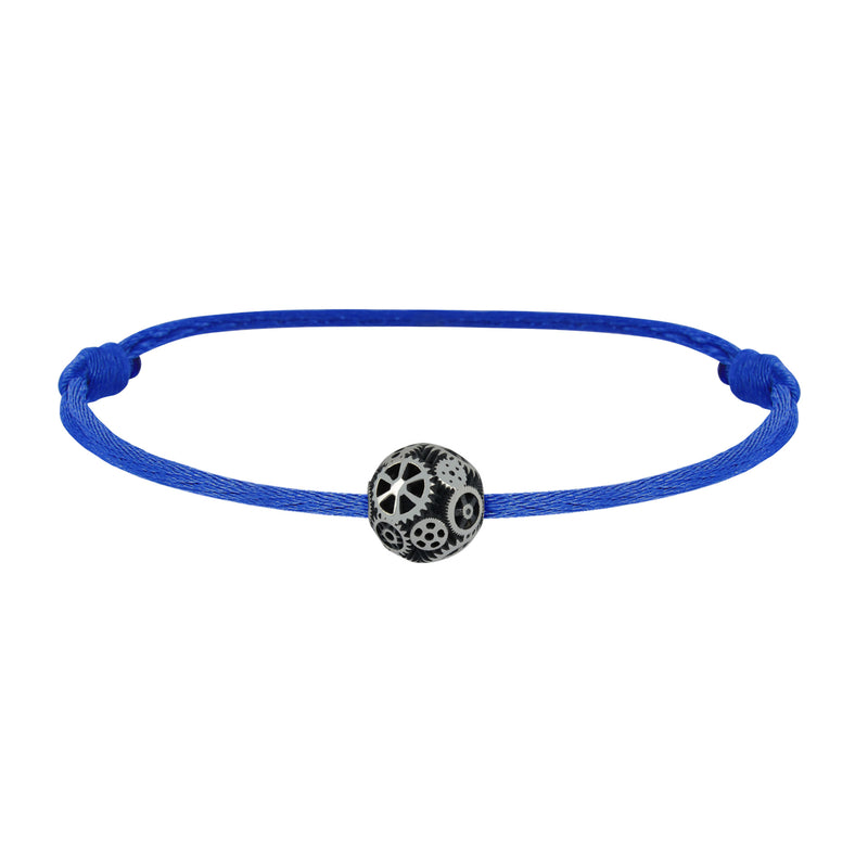 Silver Bead Bracelet Engrenages