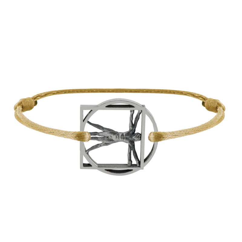 Medal bracelet Vitruvian Man