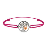 Bracelet Arbre des amoureux argent Lock and Love Tournaire & cadenas d'amour en or avec un diamant