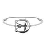 Medal bracelet Vitruvian Man