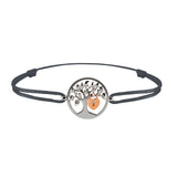 Bracelet Arbre des amoureux argent Lock and Love Tournaire & cadenas d'amour en or avec un diamant