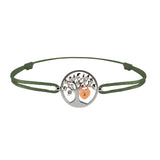 Bracelet Arbre des amoureux argent Lock and Love Tournaire & cadenas d'amour en or avec un diamant