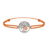 Bracelet Arbre des amoureux argent Lock and Love Tournaire & cadenas d'amour en or avec un diamant