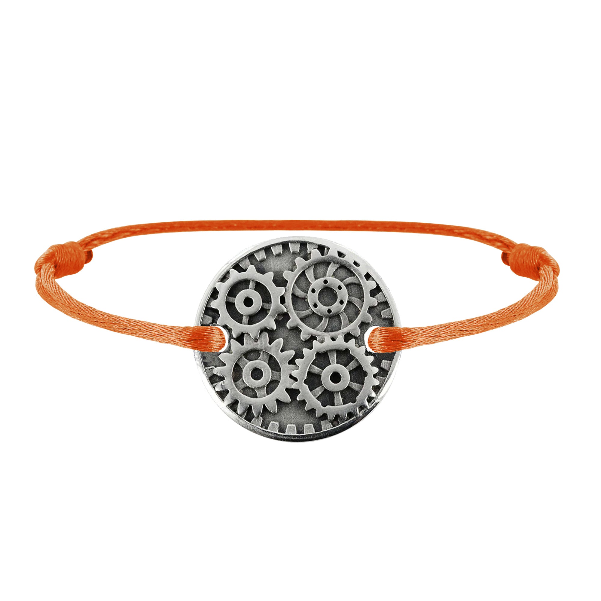 Bracelet lien Engrenages en argent