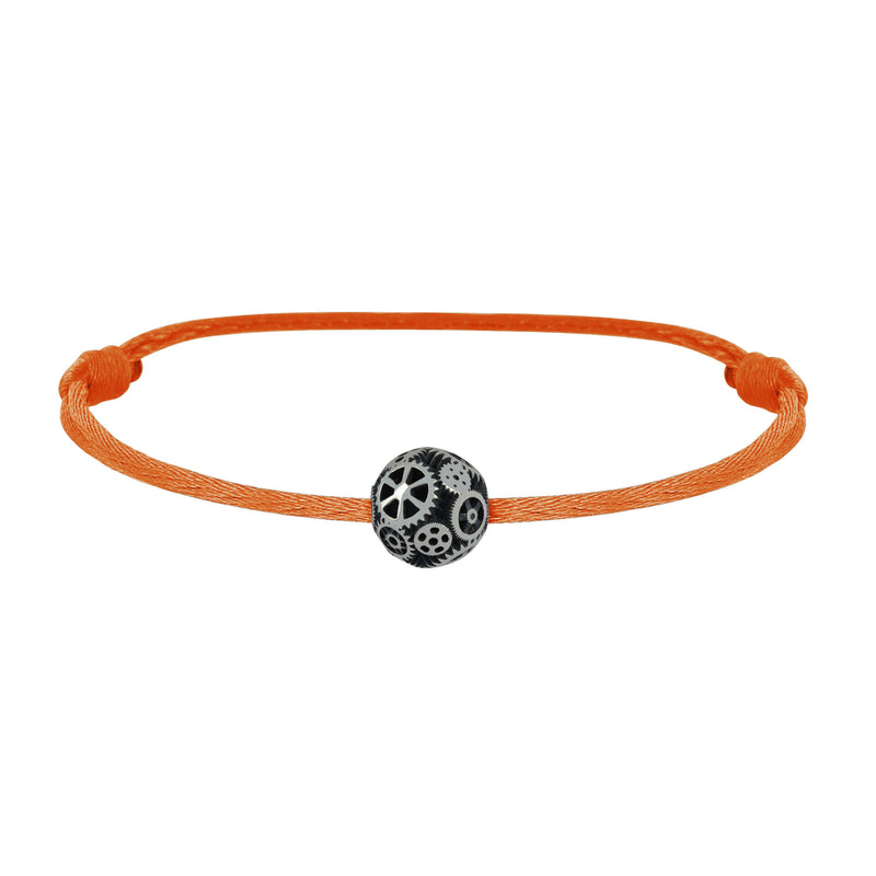 Silver Bead Bracelet Engrenages