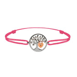 Bracelet Arbre des amoureux argent Lock and Love Tournaire & cadenas d'amour en or avec un diamant