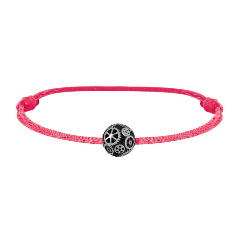 Silver Bead Bracelet Engrenages
