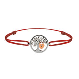 Bracelet Arbre des amoureux argent Lock and Love Tournaire & cadenas d'amour en or avec un diamant