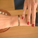 trilogy bracelet in 3-diamond gold