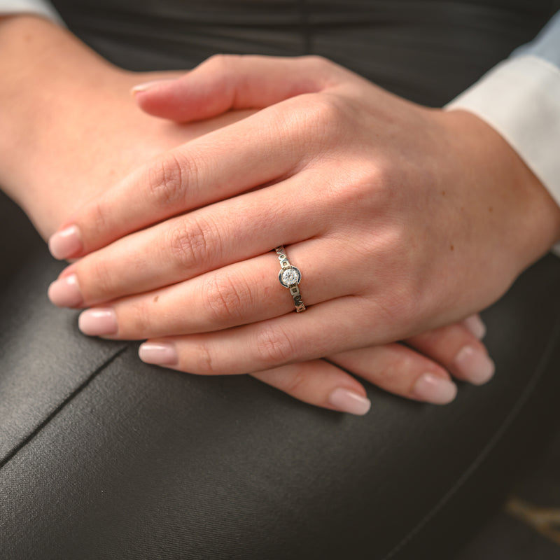 Bague Solitaire Diamant Alchimie Rond