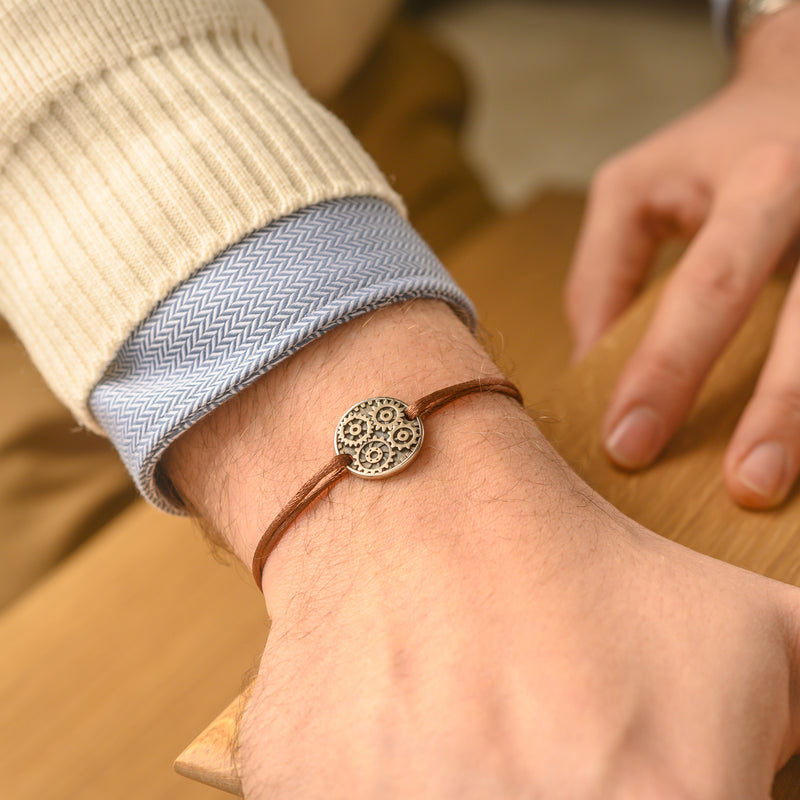 Engrenages silver link bracelet