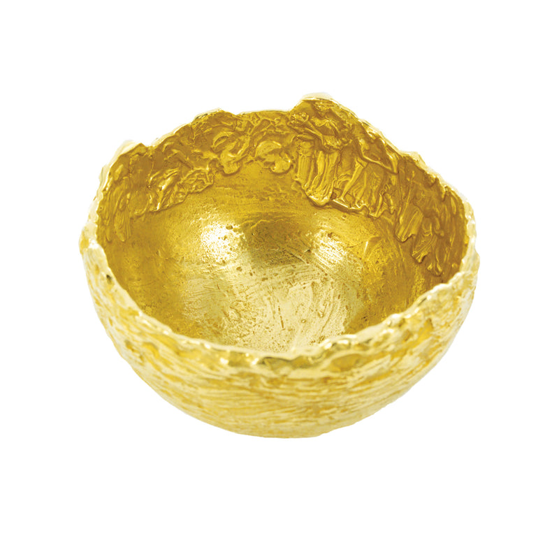 Bas-relief bronze dish 100 mm