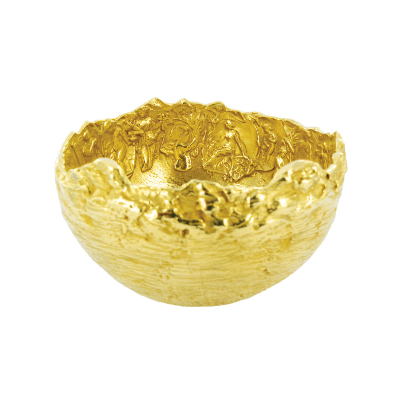 Bas-relief bronze dish 100 mm