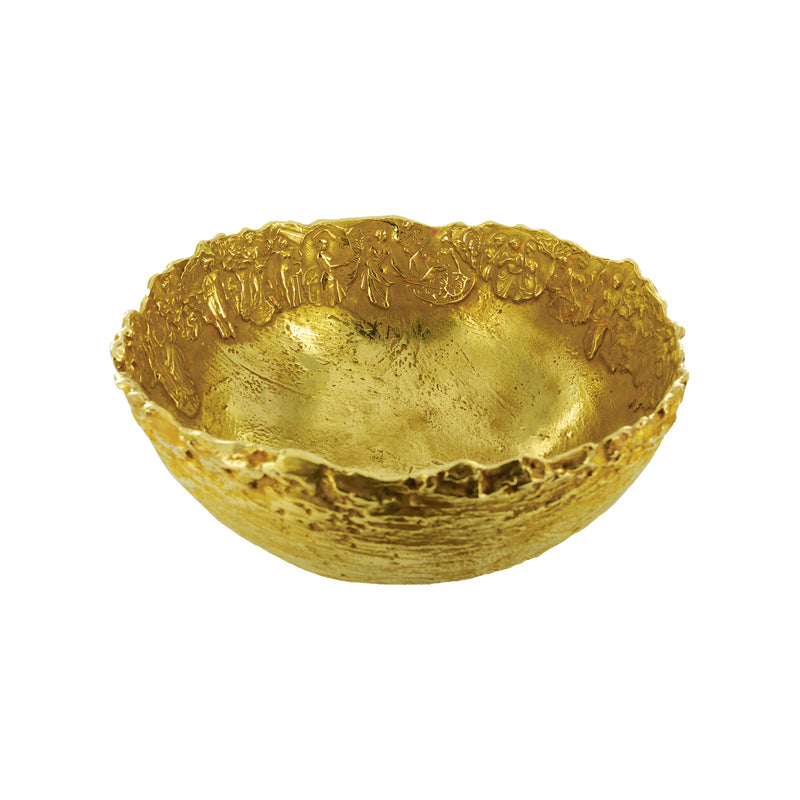 Bas-relief bronze cup 180 mm