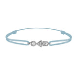trilogy bracelet in 3-diamond gold