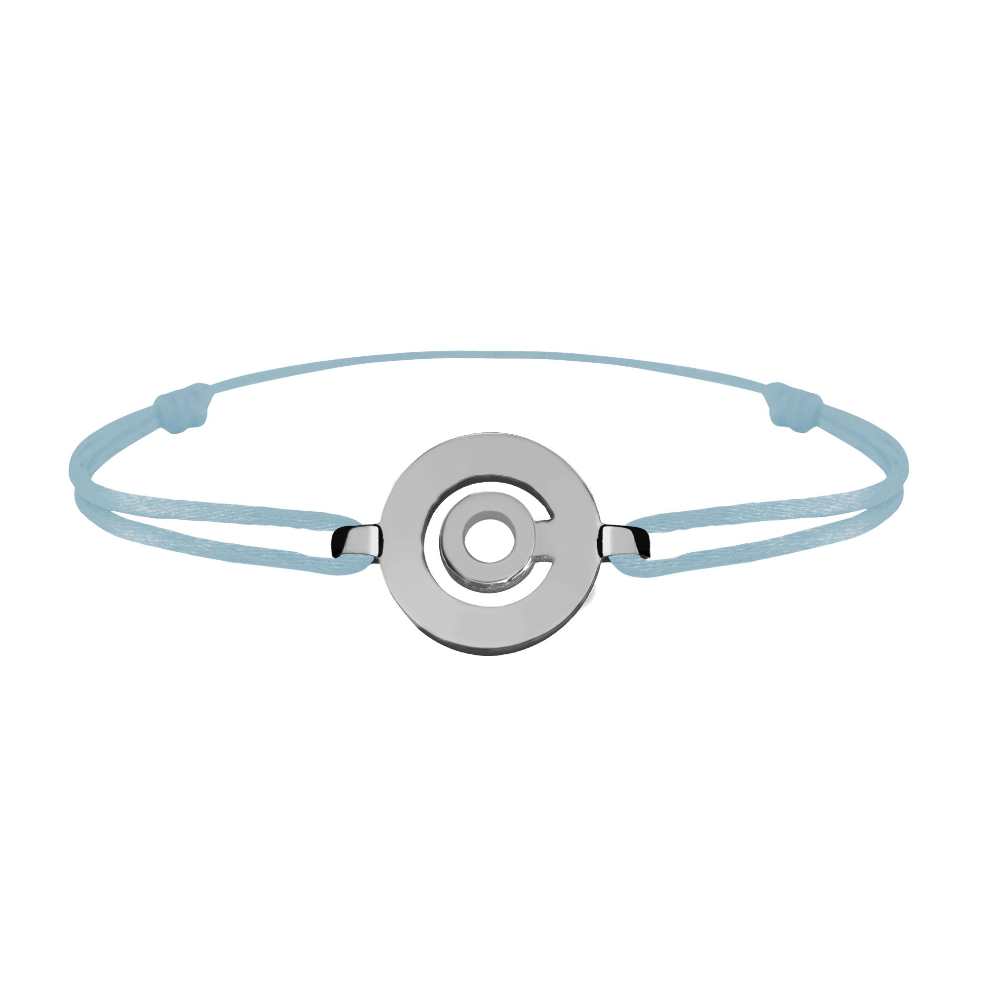 Bracelet lien Tournaire signe labyrinthe rond or