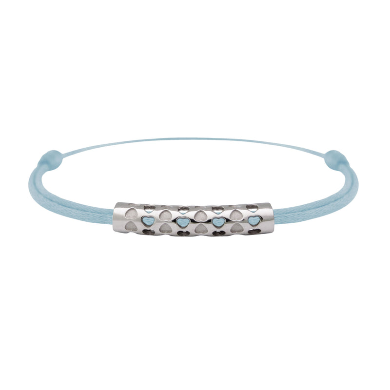 Bracelet lien Tournaire tube or cupidon cœur