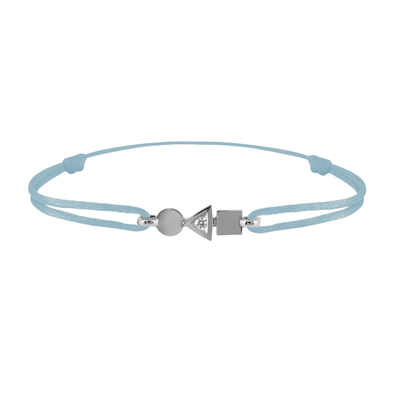 trilogy gold and diamond bracelet