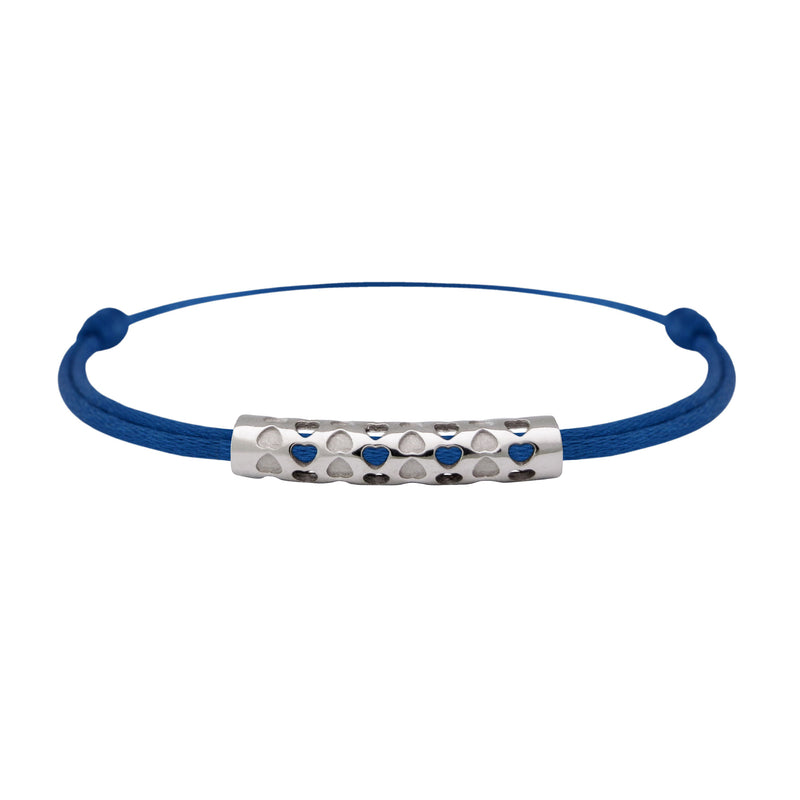 Bracelet lien Tournaire tube or cupidon cœur