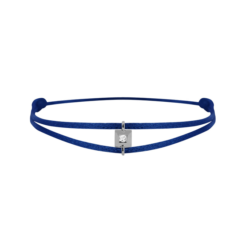 Mon Alchimie square  bracelet in gold and diamonds