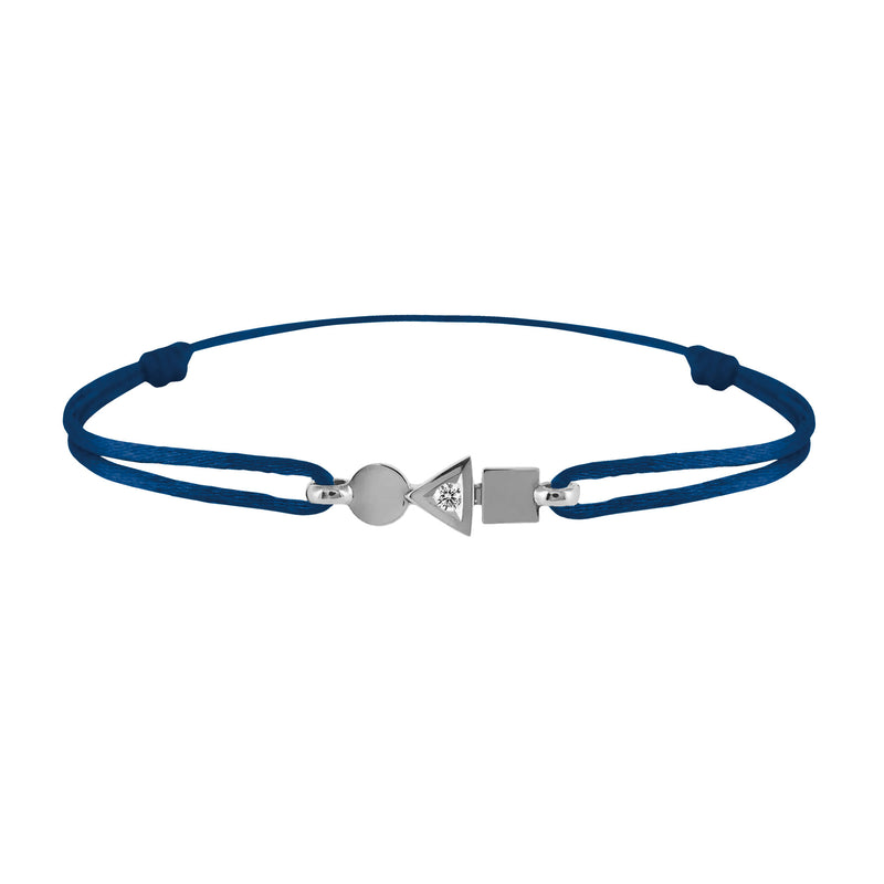 trilogy gold and diamond bracelet