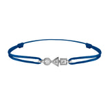 trilogy bracelet in 3-diamond gold