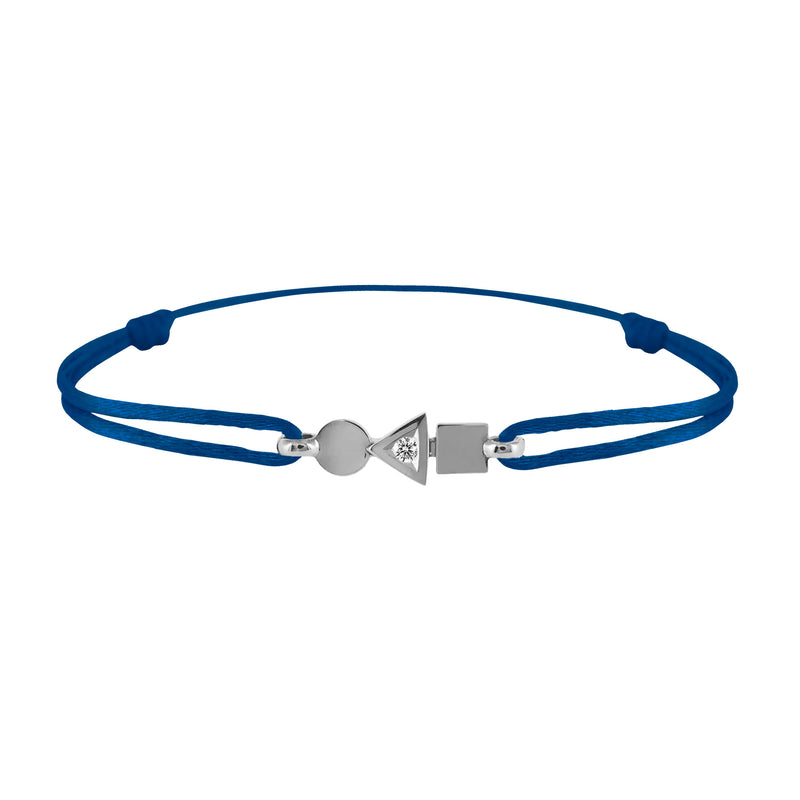 trilogy gold and diamond bracelet