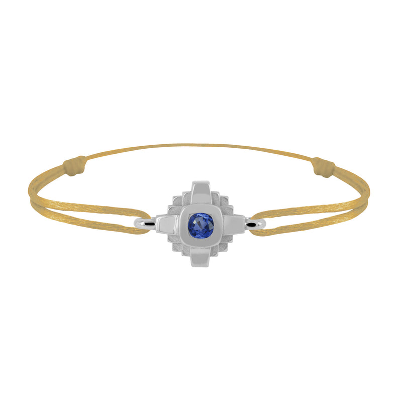Bracelet Esther Saphir bleu 3 mm
