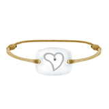 Bracelet Cœur amour lien émotion en or