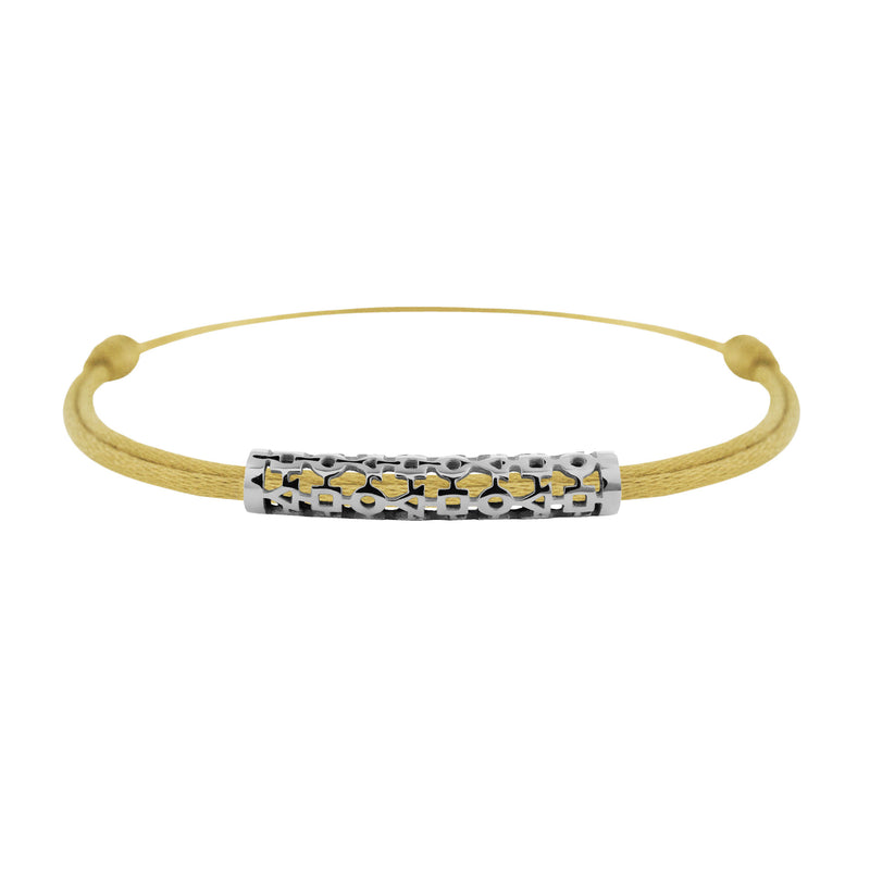 Tournaire gold tube link bracelet trilogy