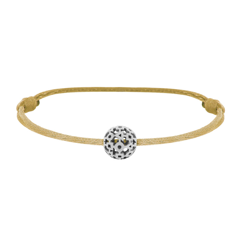 trilogy pearl bracelet in gold