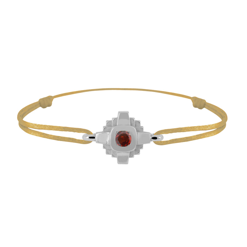 Bracelet Esther Saphir rouge 3 mm