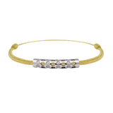 Bracelet lien Tournaire tube or cupidon cœur