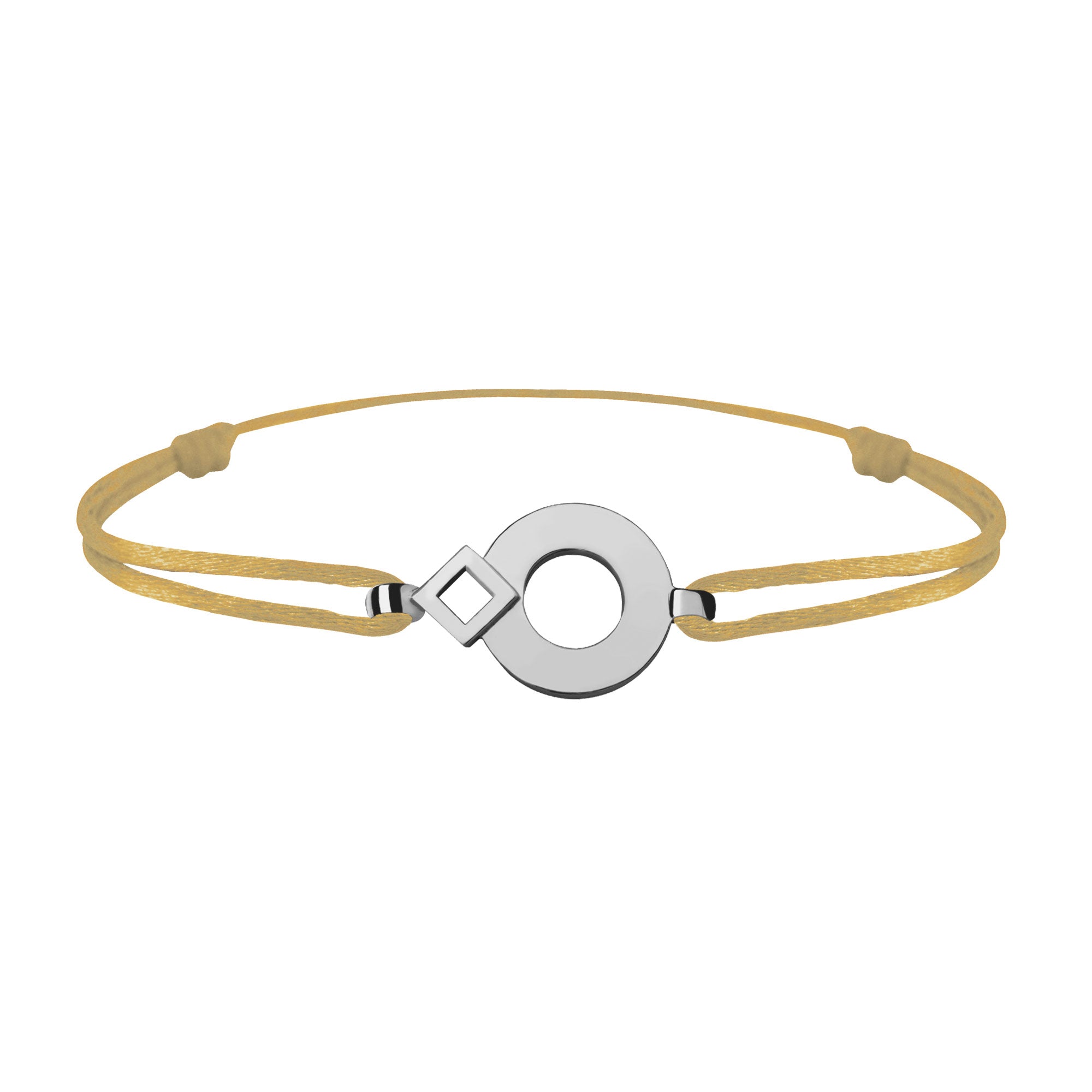 Bracelet link Tournaire signe  eclipse round gold