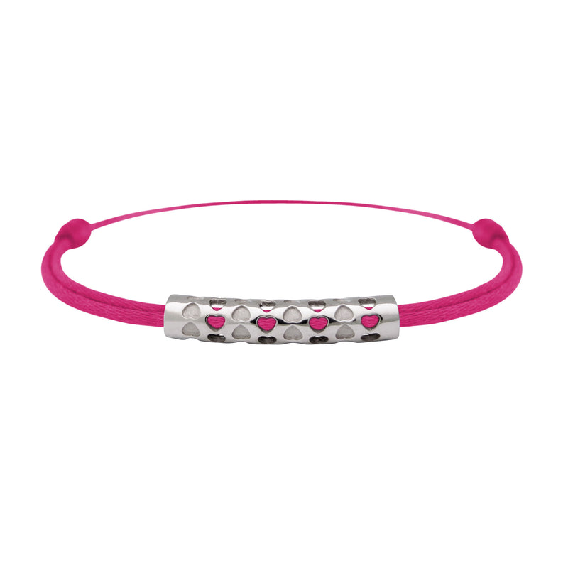 Bracelet lien Tournaire tube or cupidon cœur