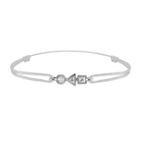 trilogy bracelet in 3-diamond gold
