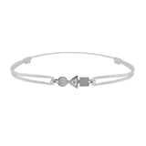 trilogy gold and diamond bracelet