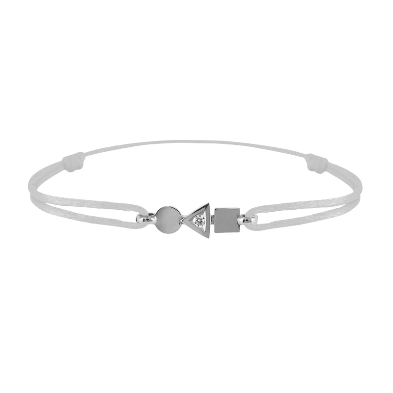 trilogy gold and diamond bracelet